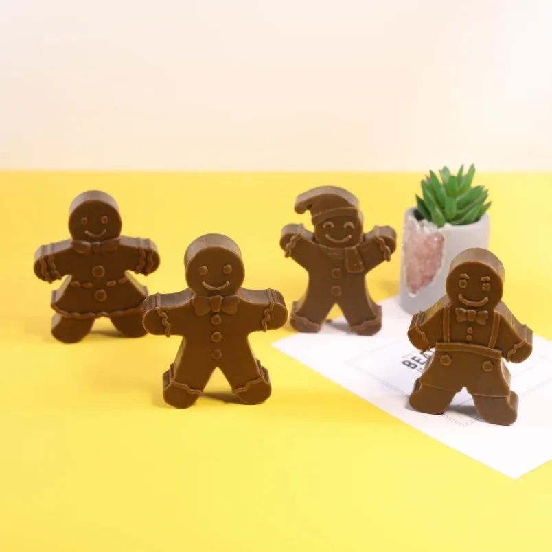 3D スマイルジンジャーブレッドマンシリコーンキャンドルモー - Soap Making For Beginners のレビューと価格