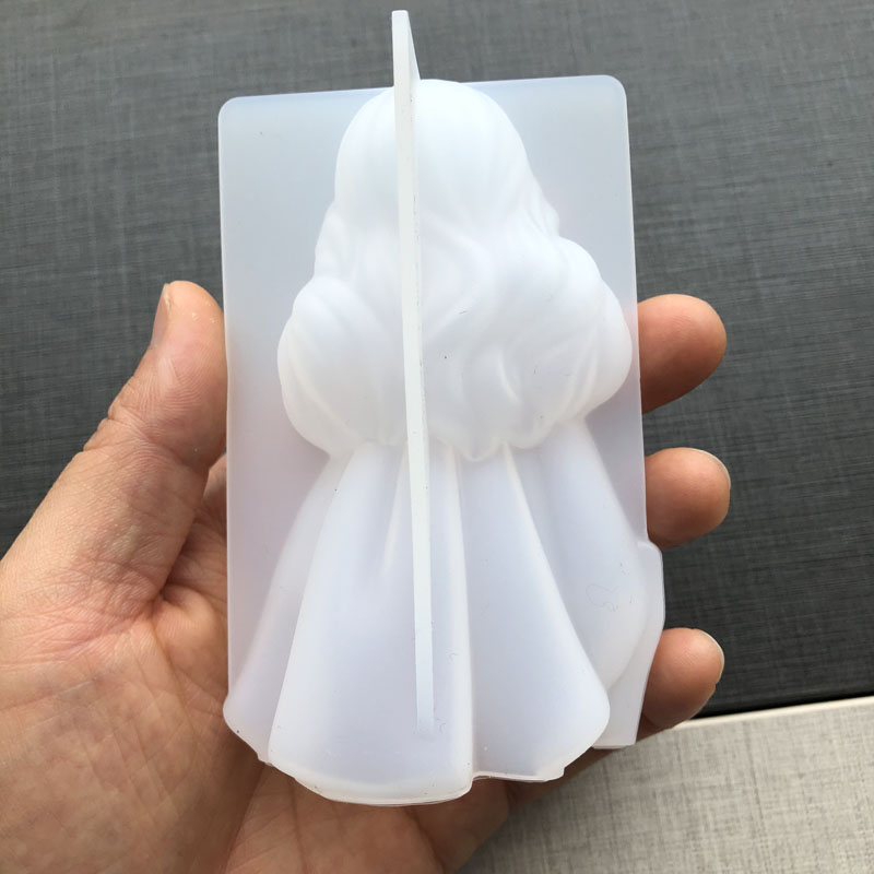 3D かわいいプリンセスシリコーンキャンドルモールド天使の女 - Soap Making Vendors のレビューと価格