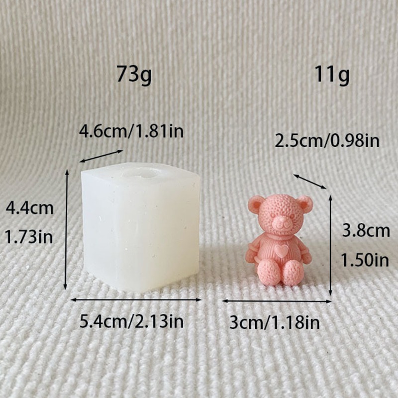 ミニラブベアキャンドルシリコーン型 DIY かわいいクマ工芸 - Soap Making For Beginners のレビューと価格