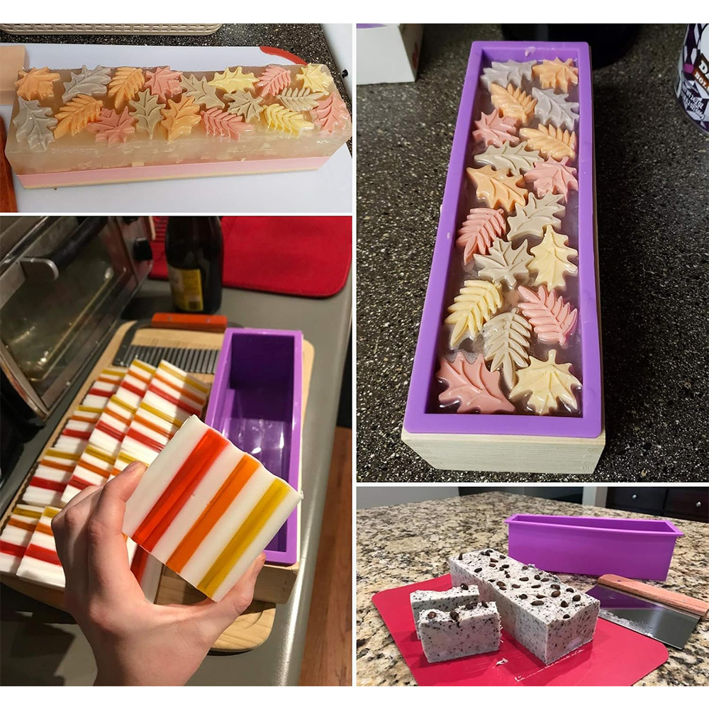 DIY 手作り石鹸作りキット 竹製カッティングボックスとシリ - Soap Making Vendors のレビューと価格