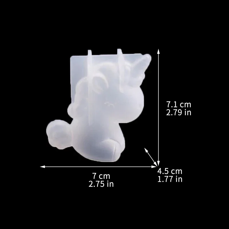 3D 幾何学的なシリコーンユニコーン猫鹿クマ型ソープキャンド - Soap Making Vendors のレビューと価格