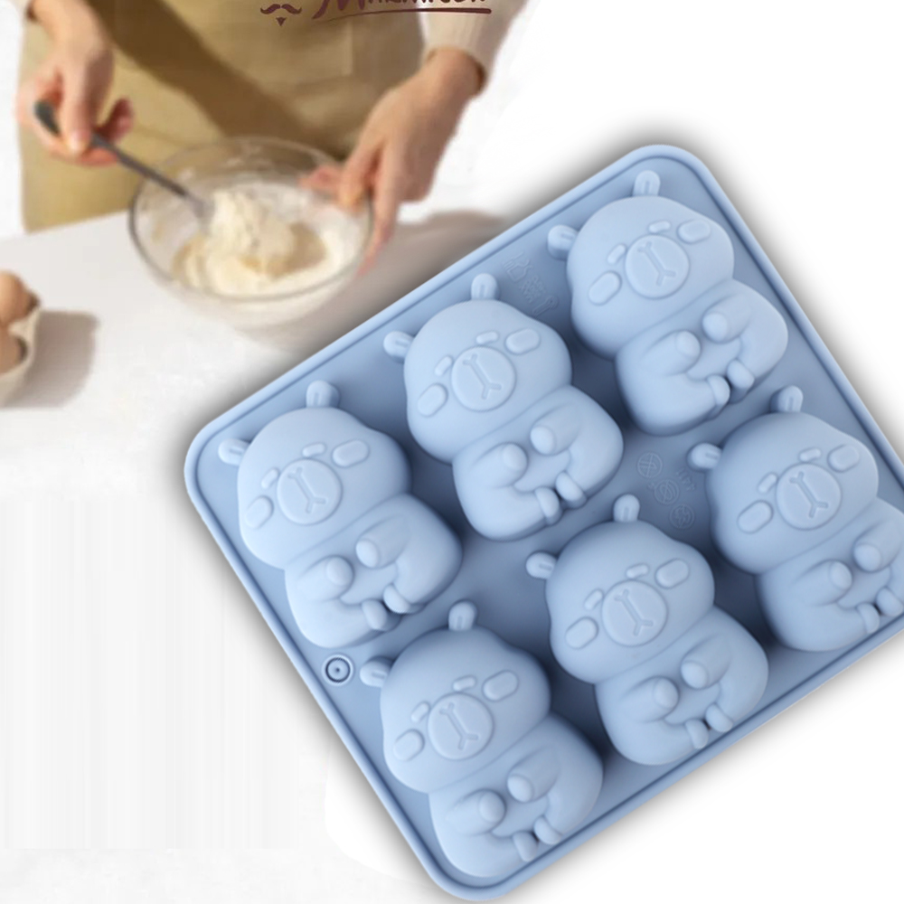 かわいいカピバラの形をしたシリコンケーキ型1個。チョコレート - Soap Making Vendors のレビューと価格