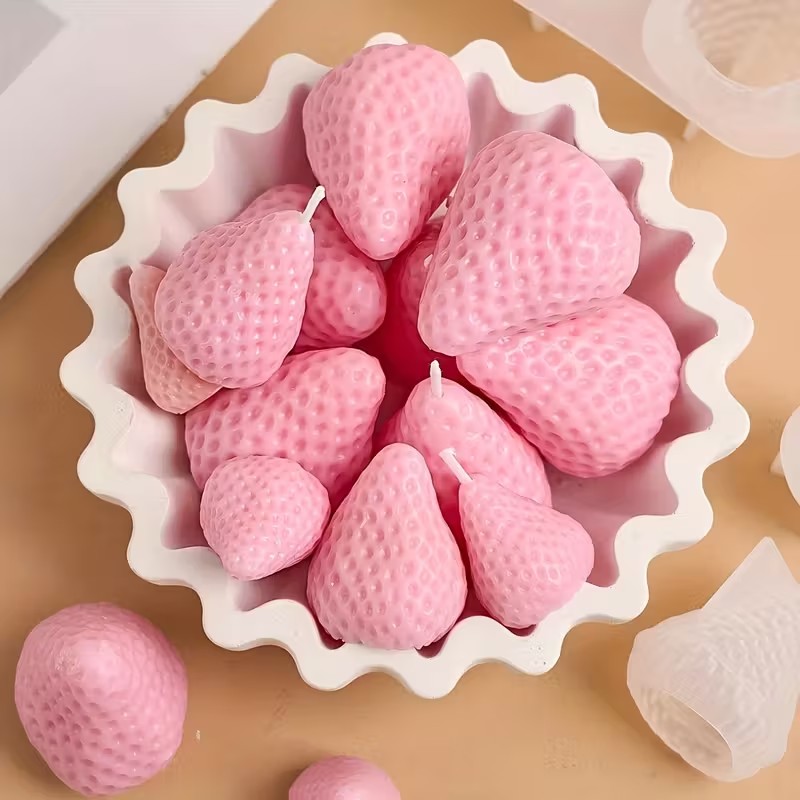 イチゴシリコンキャンドルモールド DIY アロマセラピー石鹸 - Soap Making Vendors のレビューと価格