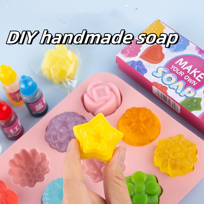 DIY 手作り石鹸クリスタル石鹸植物石鹸作り材料女の子のおも - Soap Making Diy Kit のレビューと価格