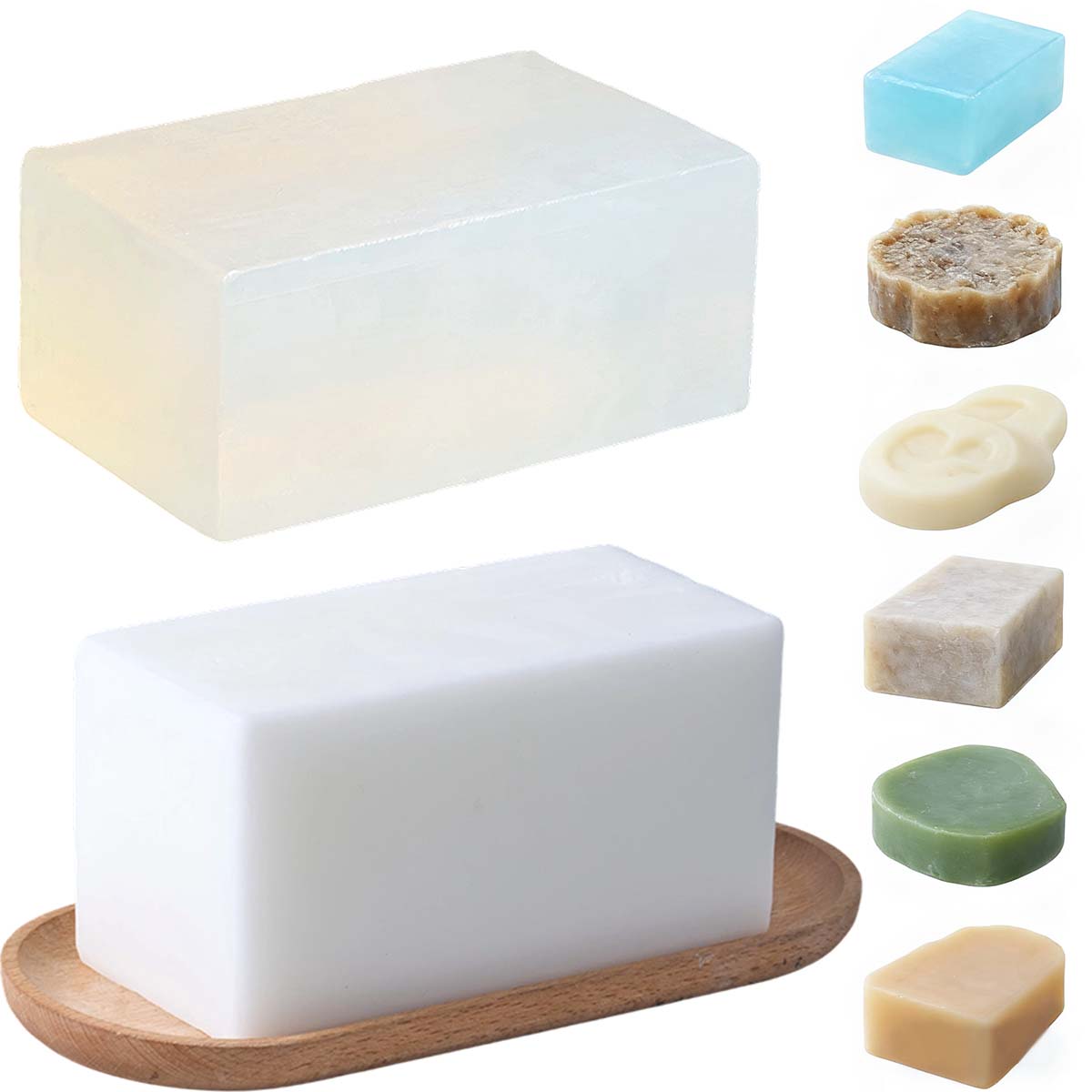 1000g グリセリン石鹸ベース DIY 手作り石鹸ベース  - Soap Making Glycerin Base のレビューと価格