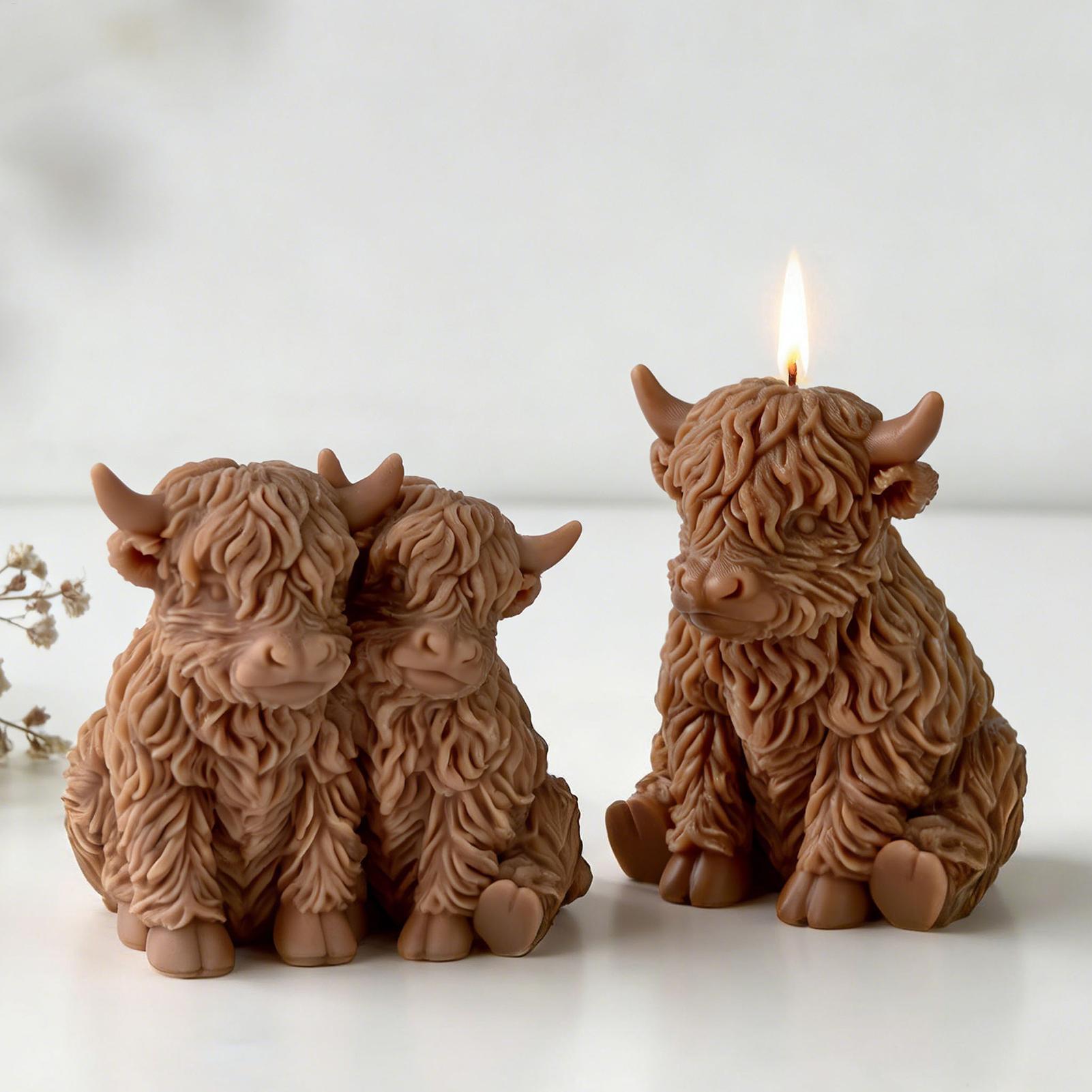 ハイランドカウシリコンモールド再利用可能な3Dかわいい動物鋳 - Soap Making For Beginners のレビューと価格