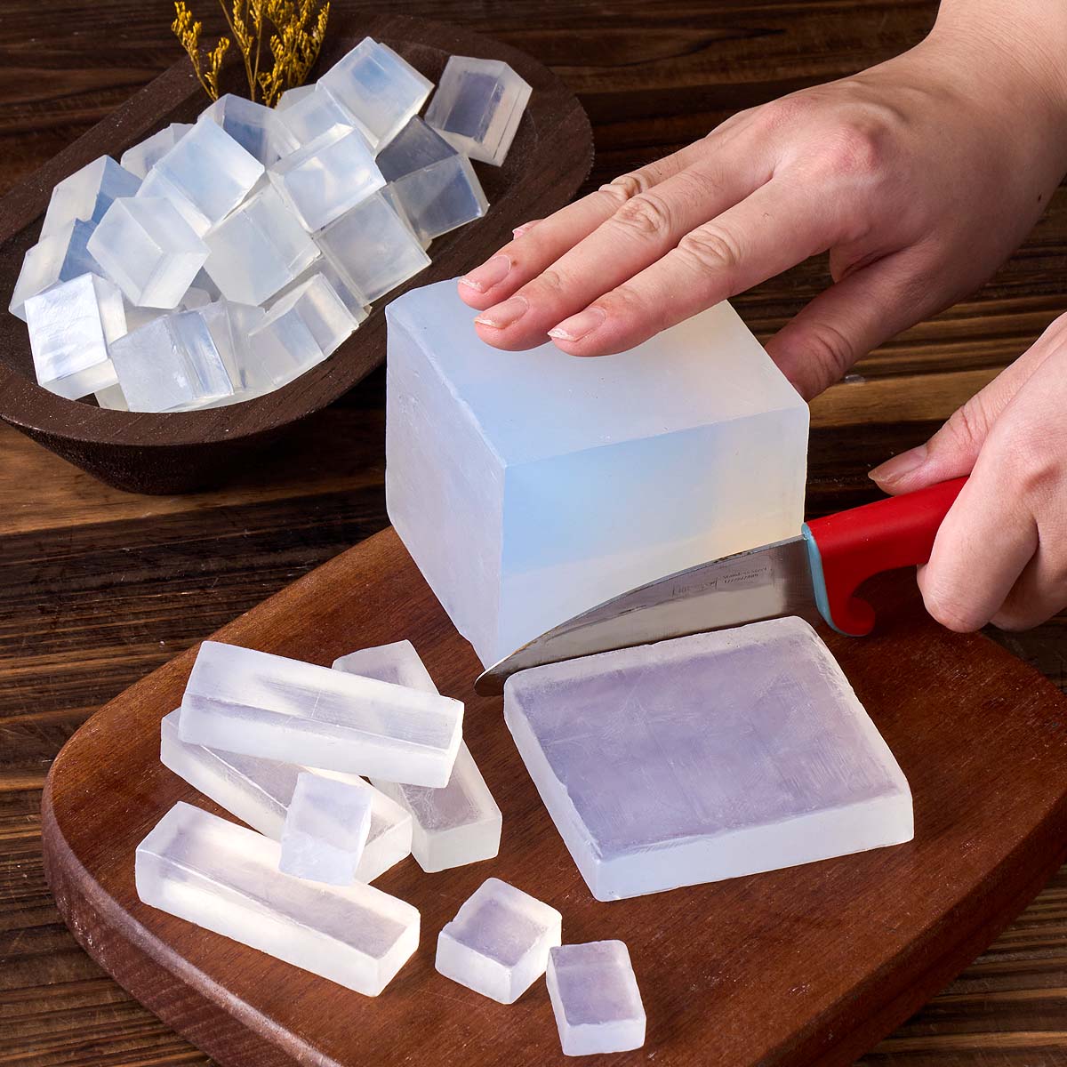 透明な白いグリセリン石鹸ベース DIY オーガニック ヴィー - Soap Making Glycerin Base のレビューと価格