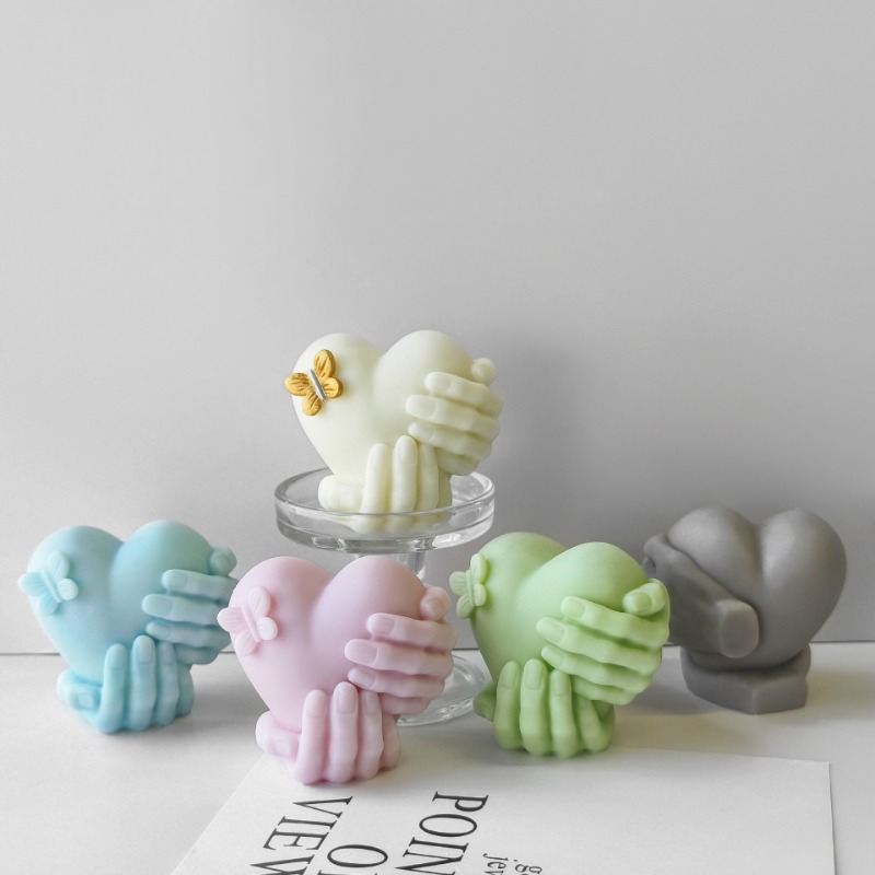 ハンドホールドラブシリコーンキャンドルモールドバレンタインデ - Soap Making For Beginners のレビューと価格