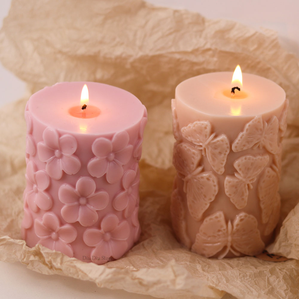 花蝶柱状シリコーンキャンドルモールド DIY 波石鹸樹脂石膏 - Soap Making For Beginners のレビューと価格