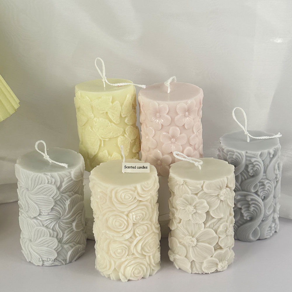 花蝶柱状シリコーンキャンドルモールド DIY 波石鹸樹脂石膏 - Soap Making For Beginners のレビューと価格