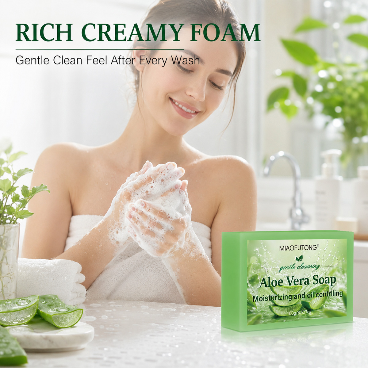 4 in 1 アロエベラ手作りエッセンシャルオイルソープ 保 - Castor Oil Soap のレビューと価格