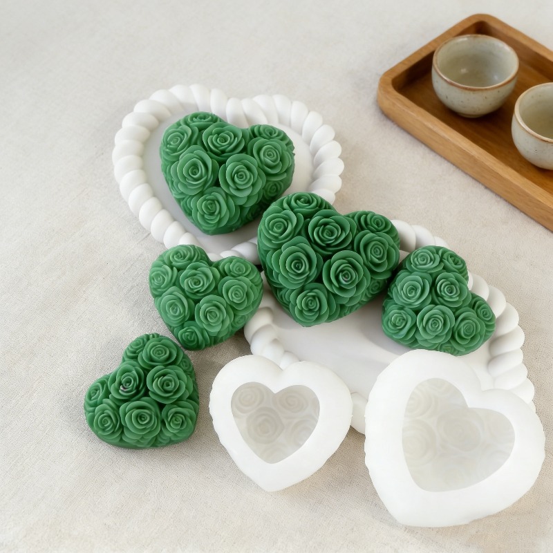 DIY ラブローズフラワー バレンタインデー キャンドル型  - Soap Making Diy Kit のレビューと価格
