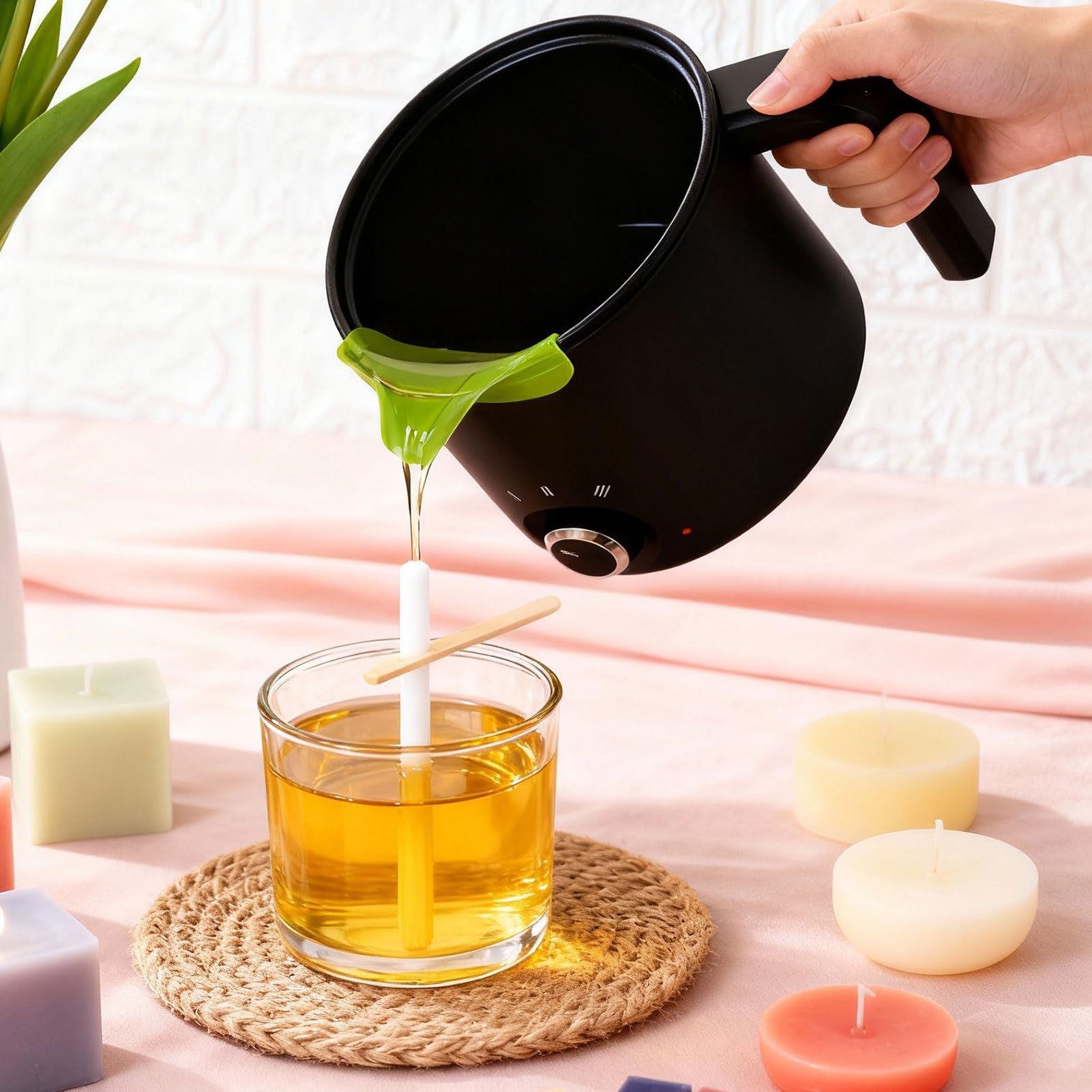 キャンドルワックス溶解ポット 1.5L 大型ステンレス製電気 - Soap Making Diy Kit のレビューと価格